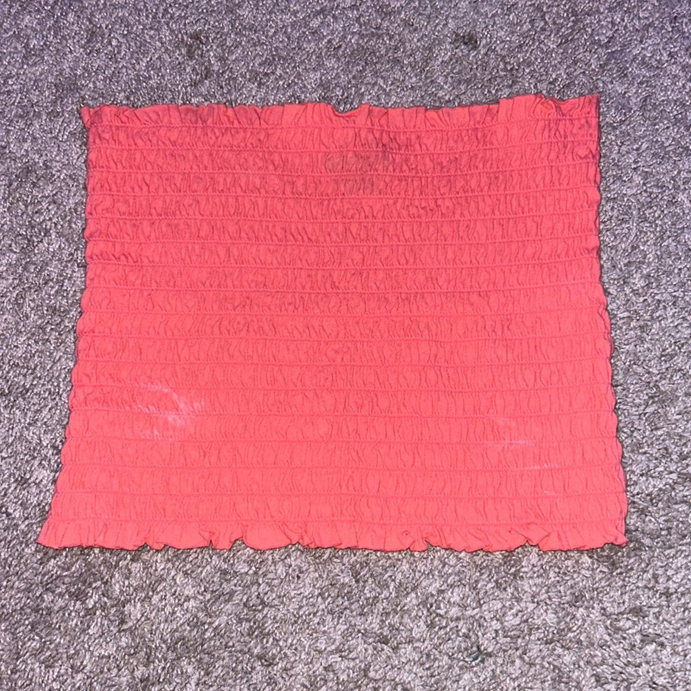 Coral/pink tube top